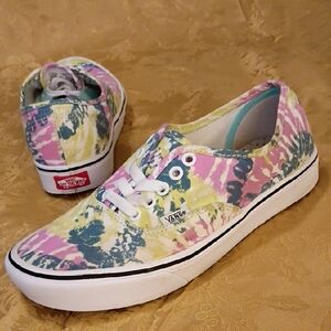 VANS Classic Tie-Dye Canvas Comfy CUSH Sneakers, Women's 8.0 Men's 6.5